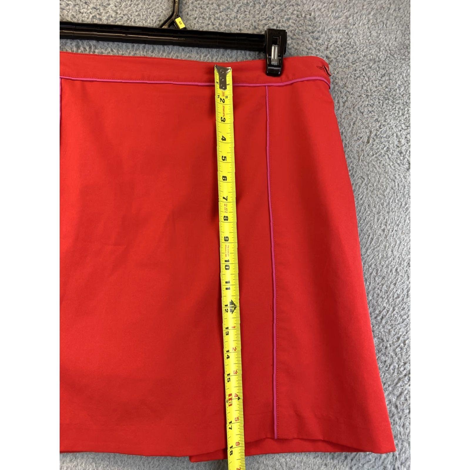 Vintage EP PRO Women's Golf Skort 12 Red Plaid Tennis Activewear Pockets Stretch Short Skirt Size 34" / US 12 / IT 48 - 4 Thumbnail