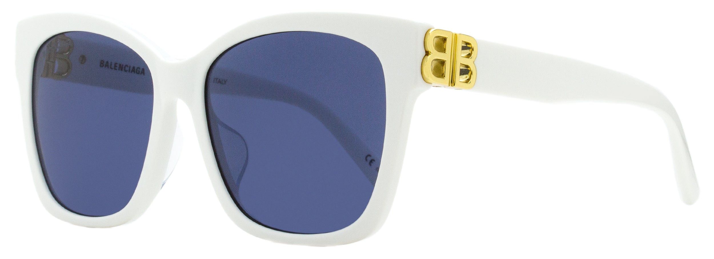 Square Sunglasses BB0102SA 004 White/Gold 57mm 102