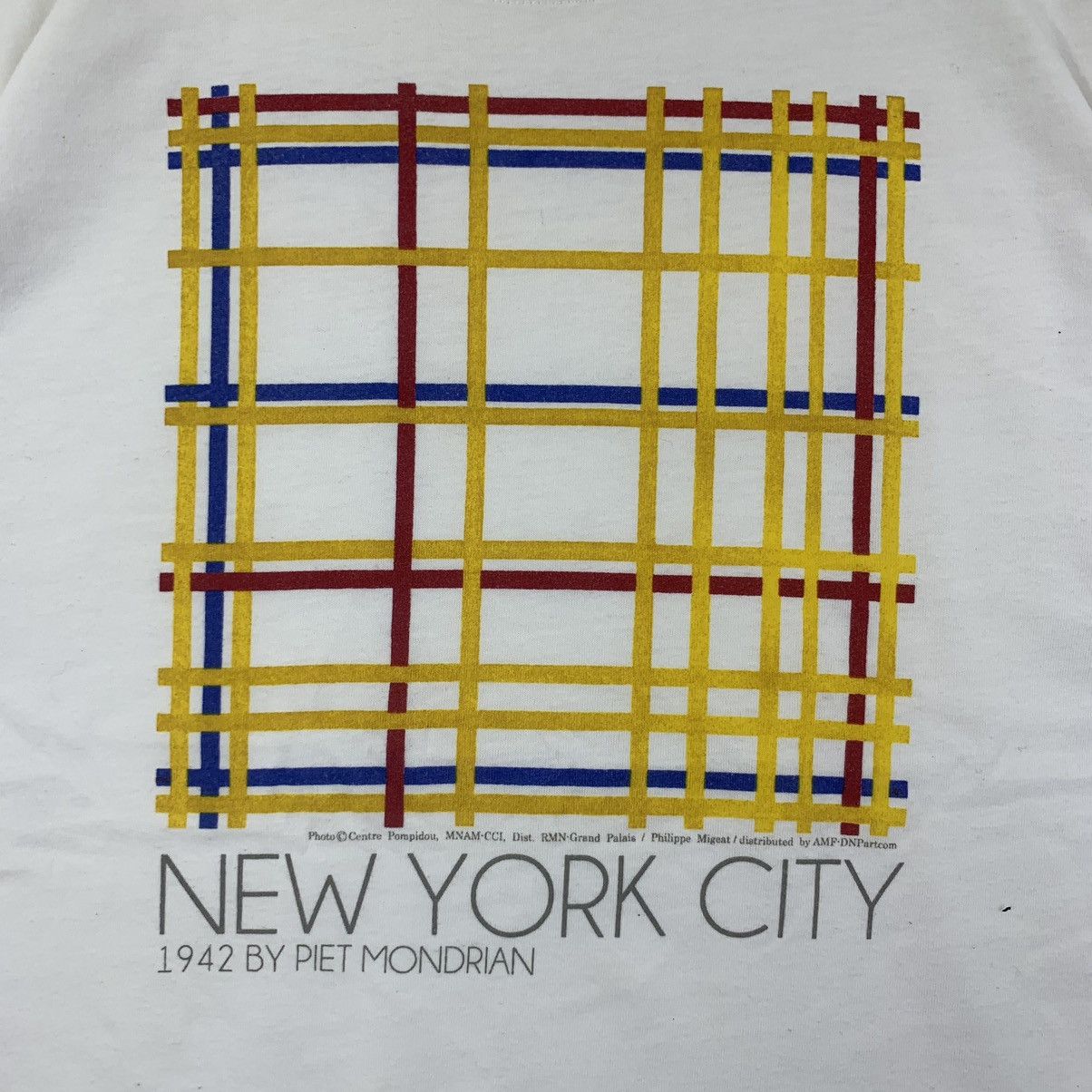 Vintage PIET MONDRIAN ART New York City Museum Tee Shirt Size US L / EU 52-54 / 3 - 3 Thumbnail