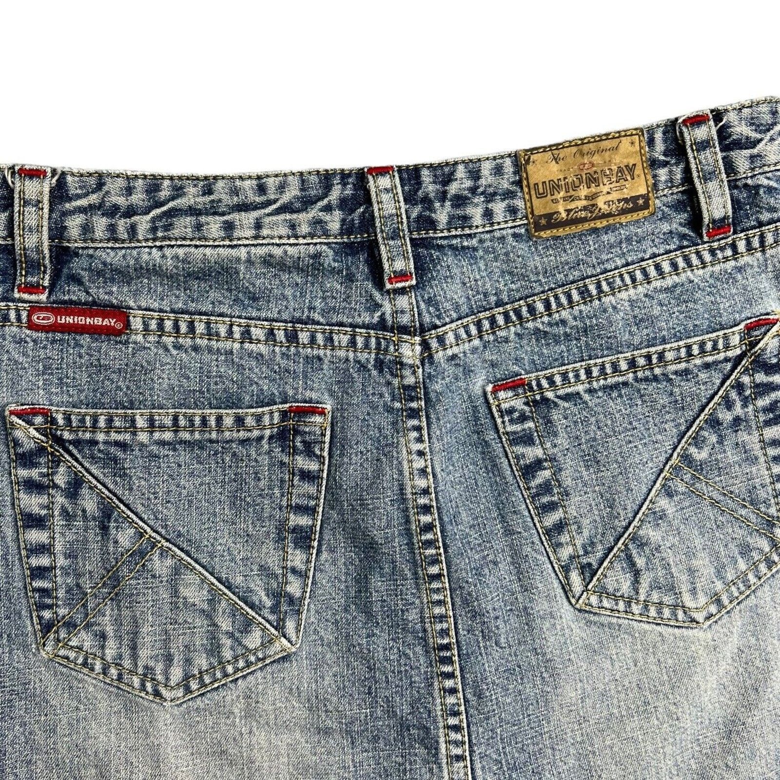 UNIONBAY Y2K Union Bay Denim Jean Mini Skirt Size 3 Size 26" / US 2 / IT 38 - 6 Thumbnail