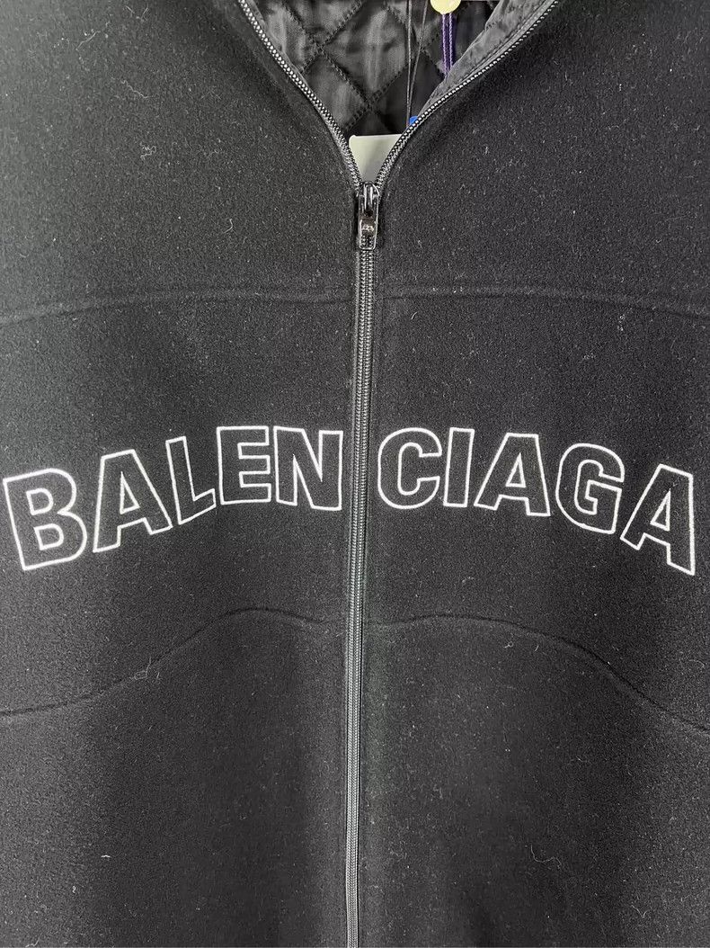 Balenciaga Balenciaga Letter embroidered zip-up cotton jacket polar f Size US S / EU 44-46 / 1 - 4 Thumbnail