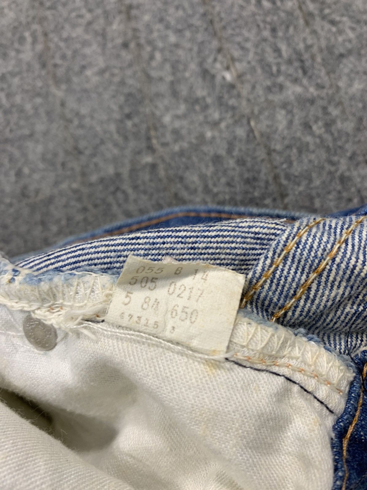 Levi's Levis Strauss Lot 505 Indigo Denim Jeans Straight Cut Size US 30 / EU 46 - 9 Thumbnail