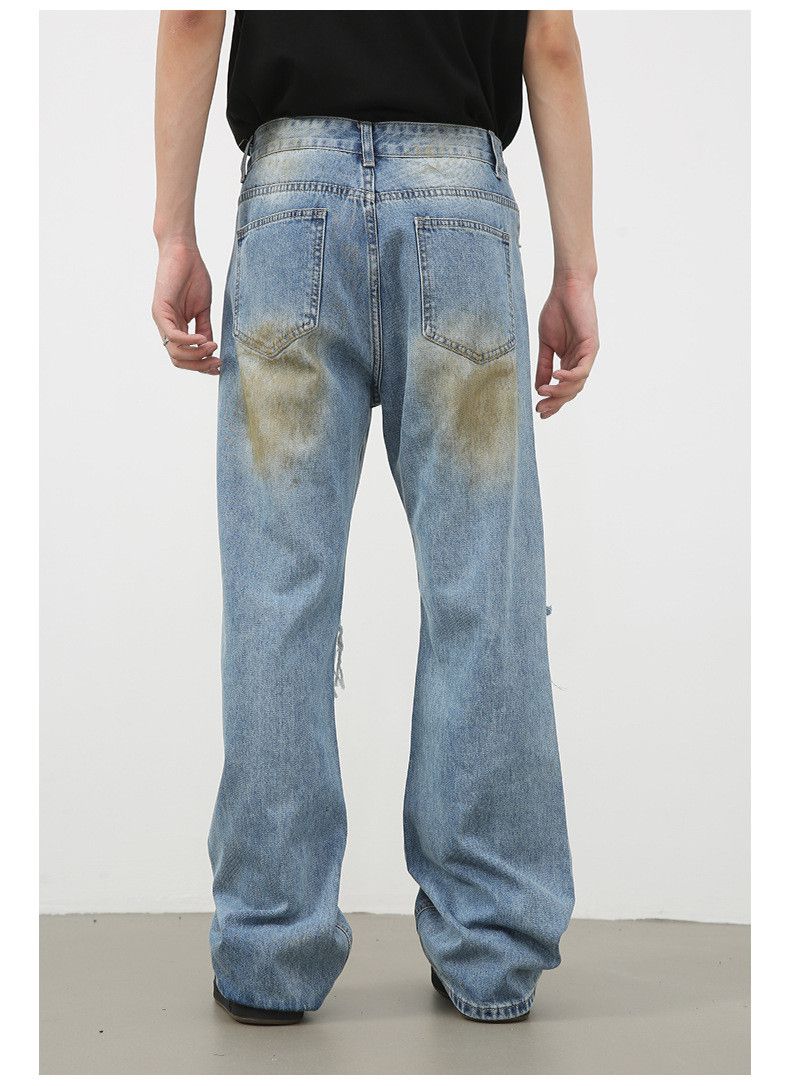 Japanese Brand × Jean Vintage distressed washed ripped jeans Size US 32 / EU 48 - 5 Thumbnail