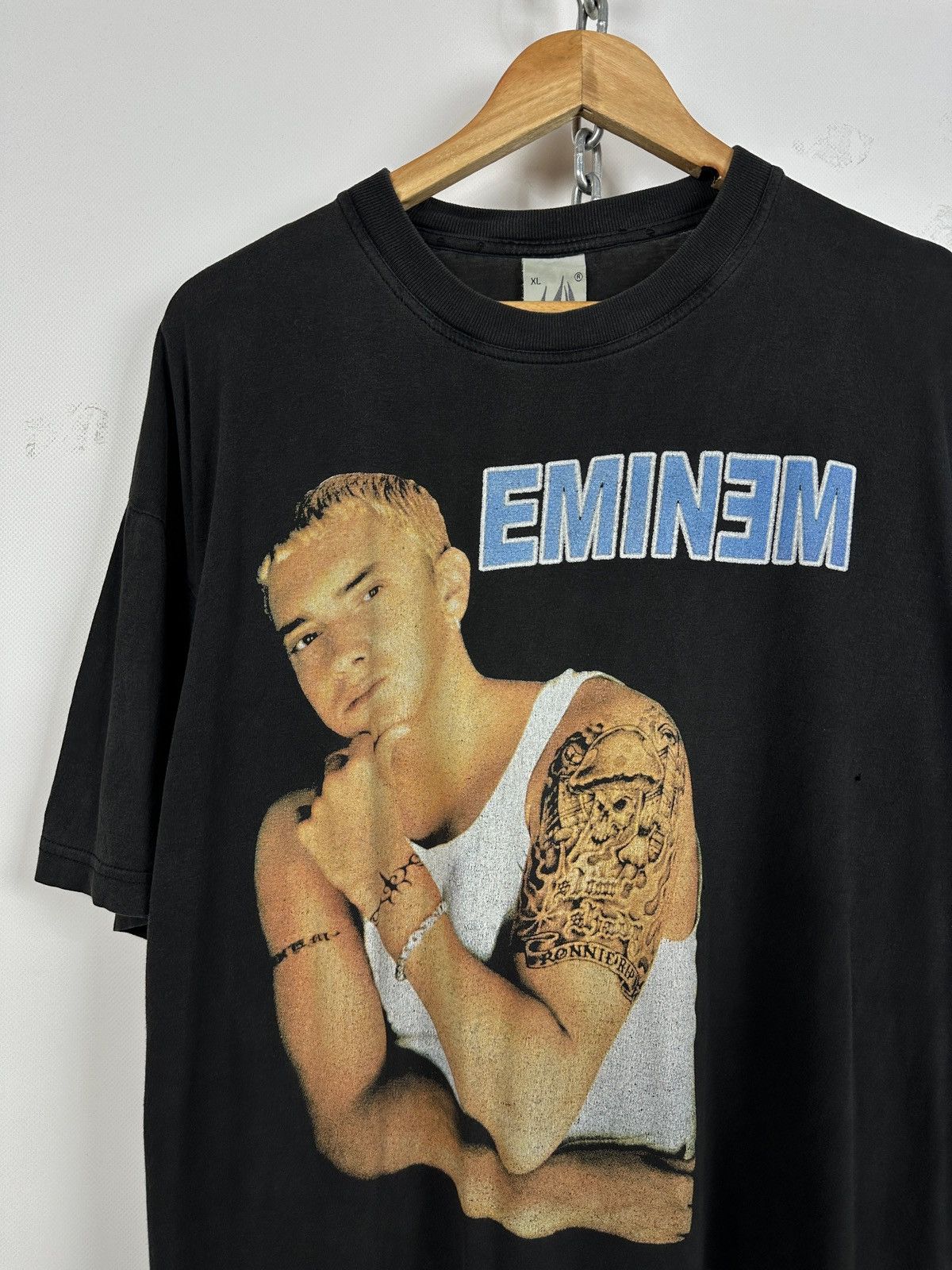 Band Tees 00s Vintage Eminem Graphic Print Rap Hip Hop Band T-Shirt Size US XL / EU 56 / 4 - 4 Thumbnail