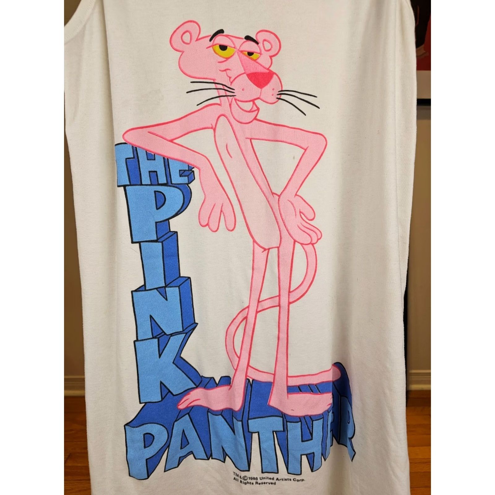 Vintage VINTAGE THE PINK PANTHER LONG TANK TOP PS SLEEP WEAR WOMEN'S ONE SIZE Shirt Women XS? Size XXL / US 16-18 / IT 52-54 - 2 Thumbnail