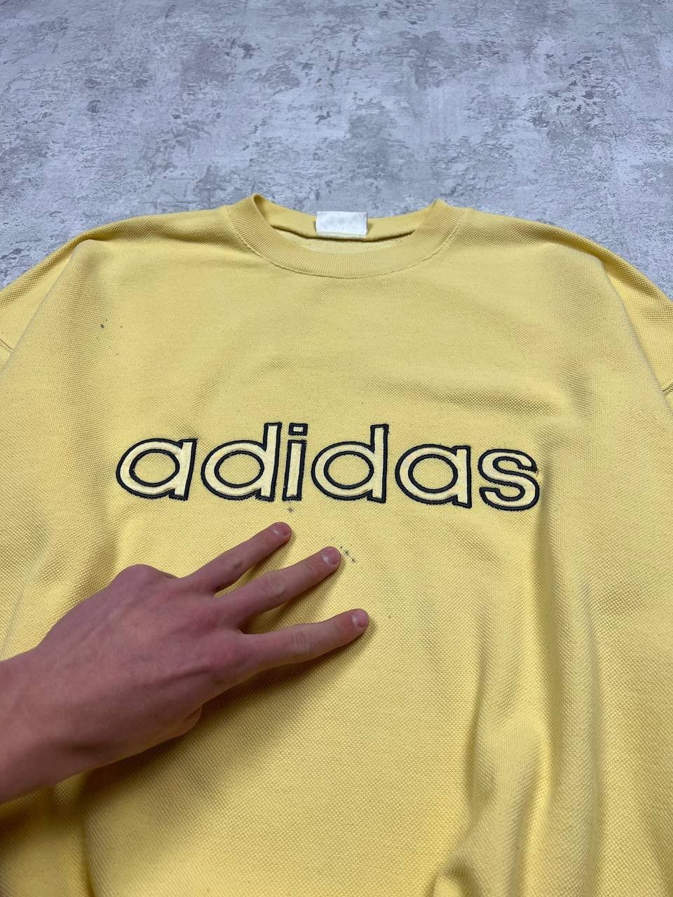 Vintage Adidas Oversize Sweatshirt Big Embroidered Logo