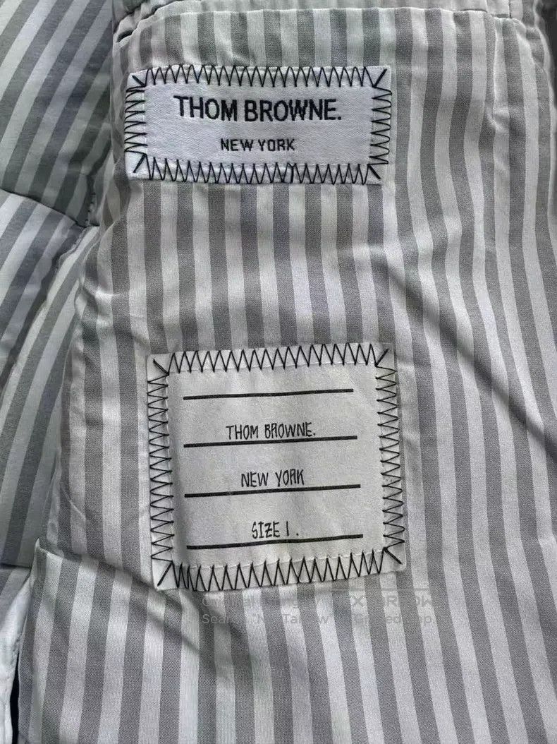 Thom Browne Thom Browne Woolen Herringbone Down Jacket Size US S / EU 44-46 / 1 - 5 Thumbnail