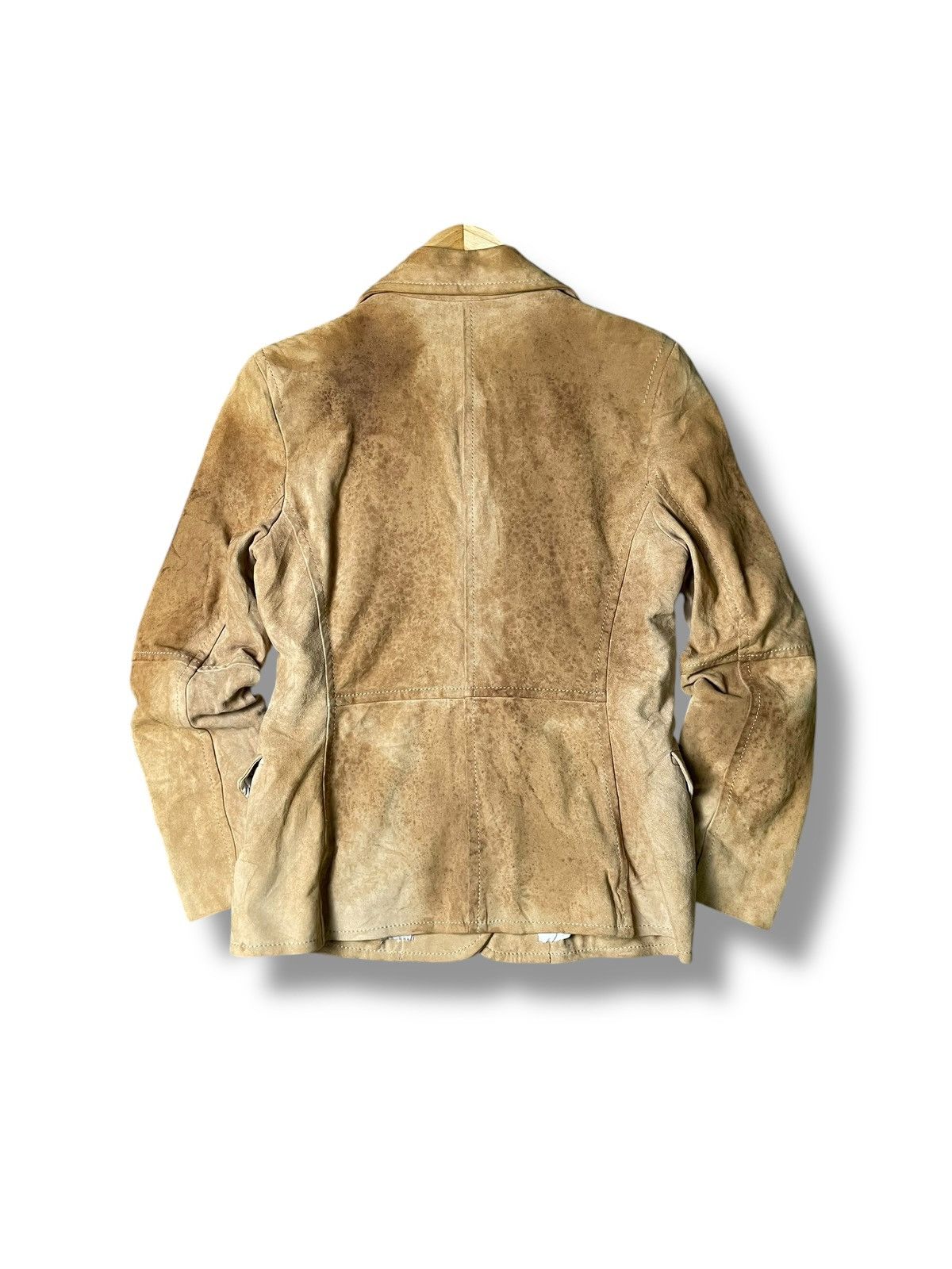 Trussardi × Vintage Trussardi Leather Suede Jacket (54) Size US XXS / EU 40 - 3 Thumbnail