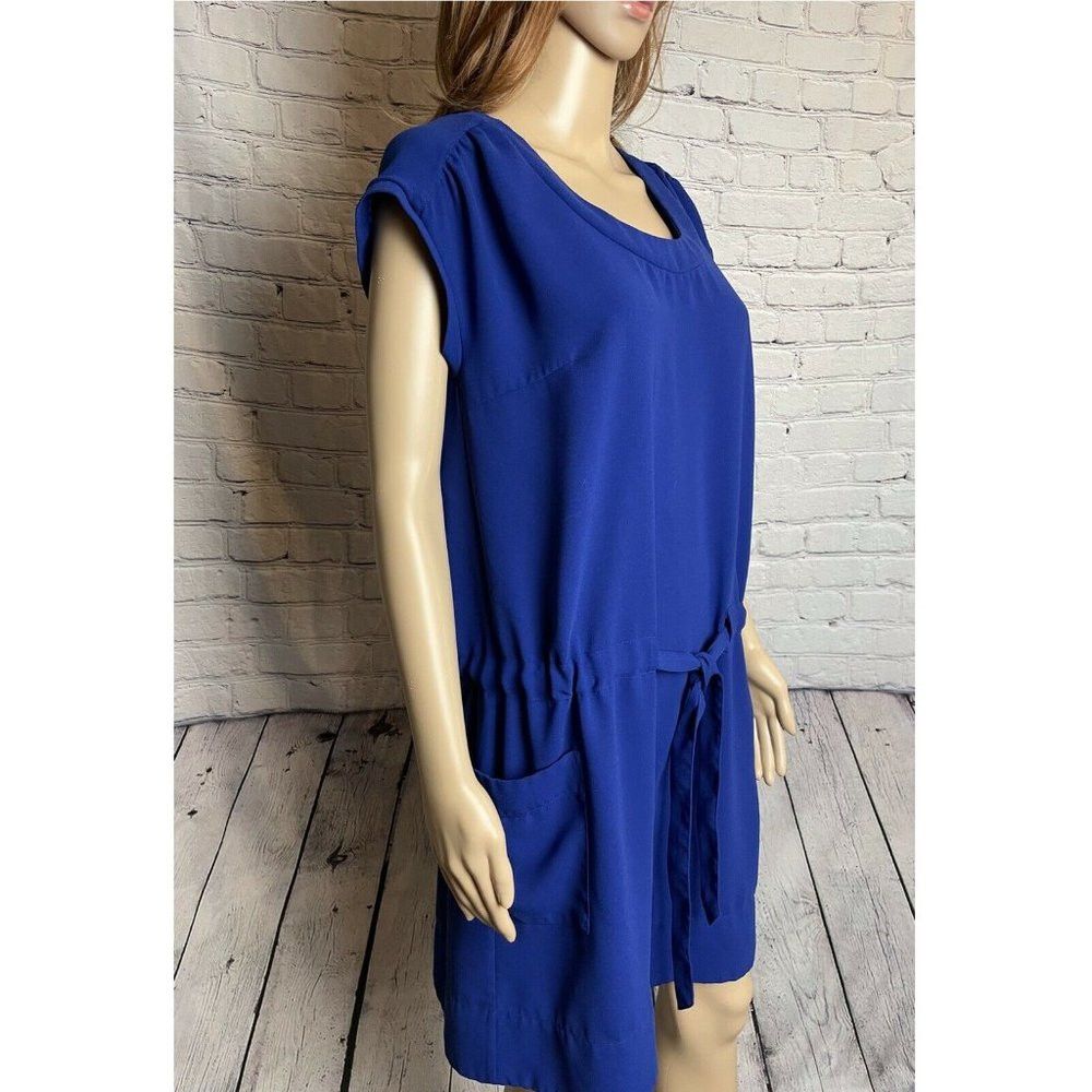 Asos ASOS Dress With Drawstring Blue Color Size UK 10 US M Size M / US 6-8 / IT 42-44 - 3 Thumbnail