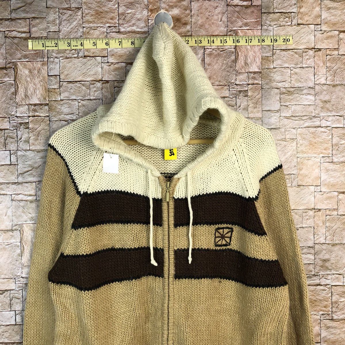 Homespun Knitwear × Japanese Brand Pendora Brown Hoodie Knitwear sweater #A653 Size US M / EU 48-50 / 2 - 6 Thumbnail