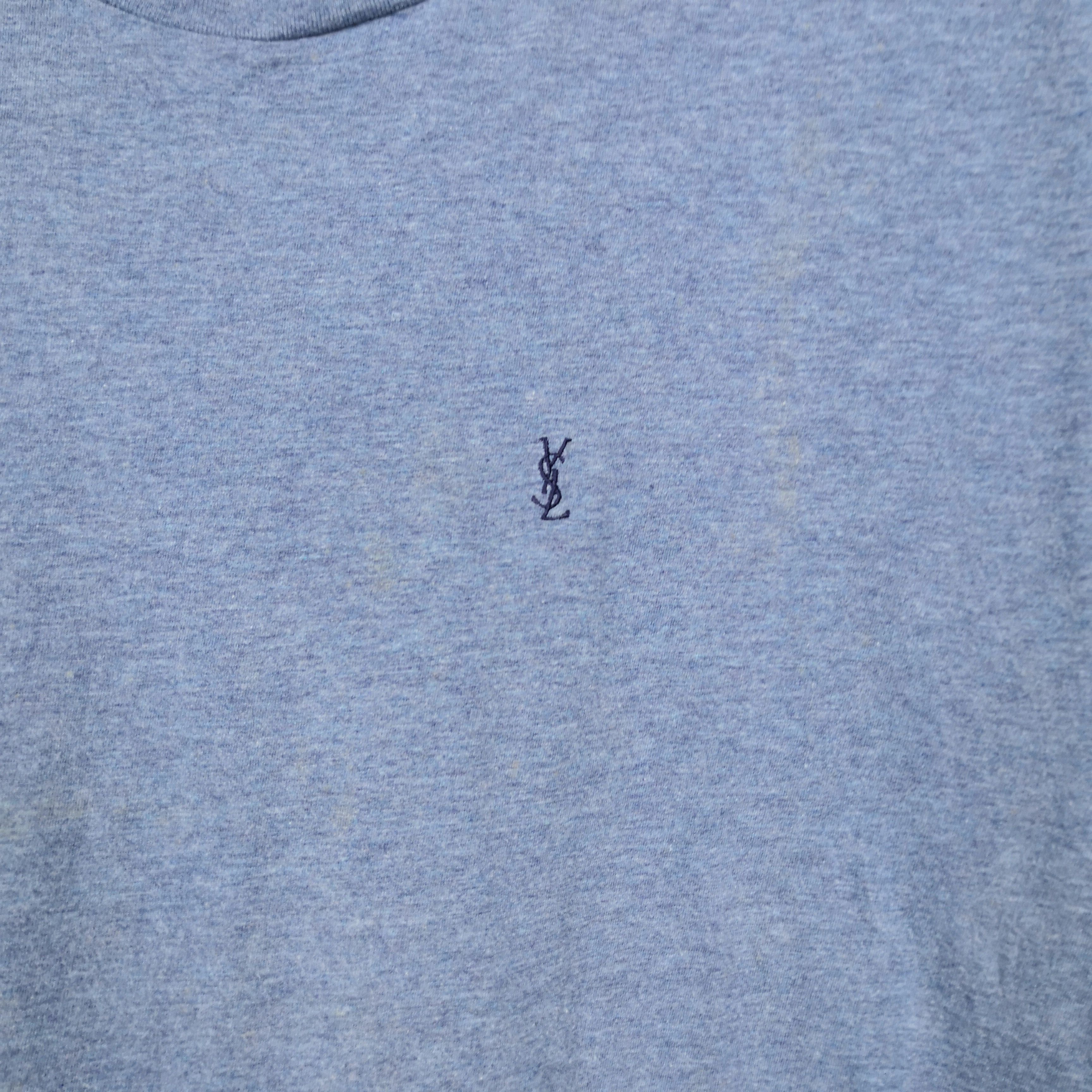 Japanese Brand Vintage Yves Saint Laurent T-Shirt YSL Crewneck Tees Size US L / EU 52-54 / 3 - 3 Thumbnail