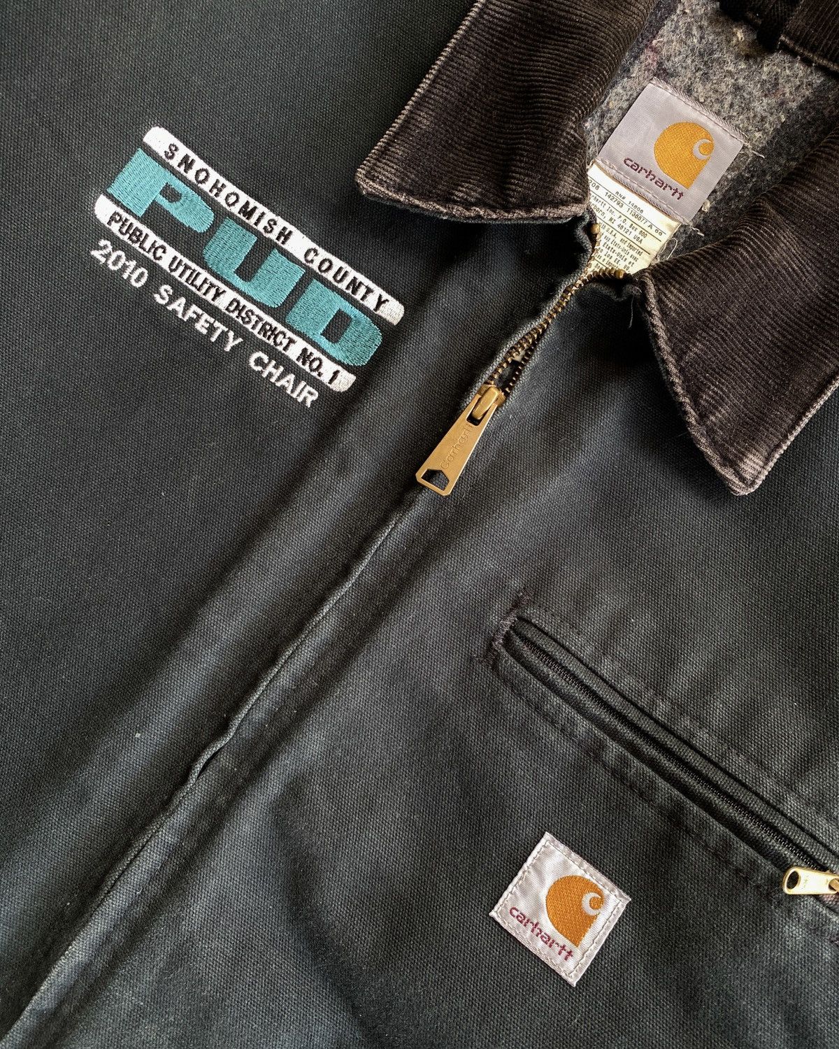 Carhartt Vintage Carhartt Detroit Blanked Lined Jacket - J01 BLK Size US L / EU 52-54 / 3 - 3 Thumbnail