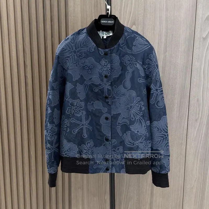 Kenzo Kenzo Women's Blue Cotton Blend Jacket . Size L / US 10 / IT 46 - 2 Thumbnail