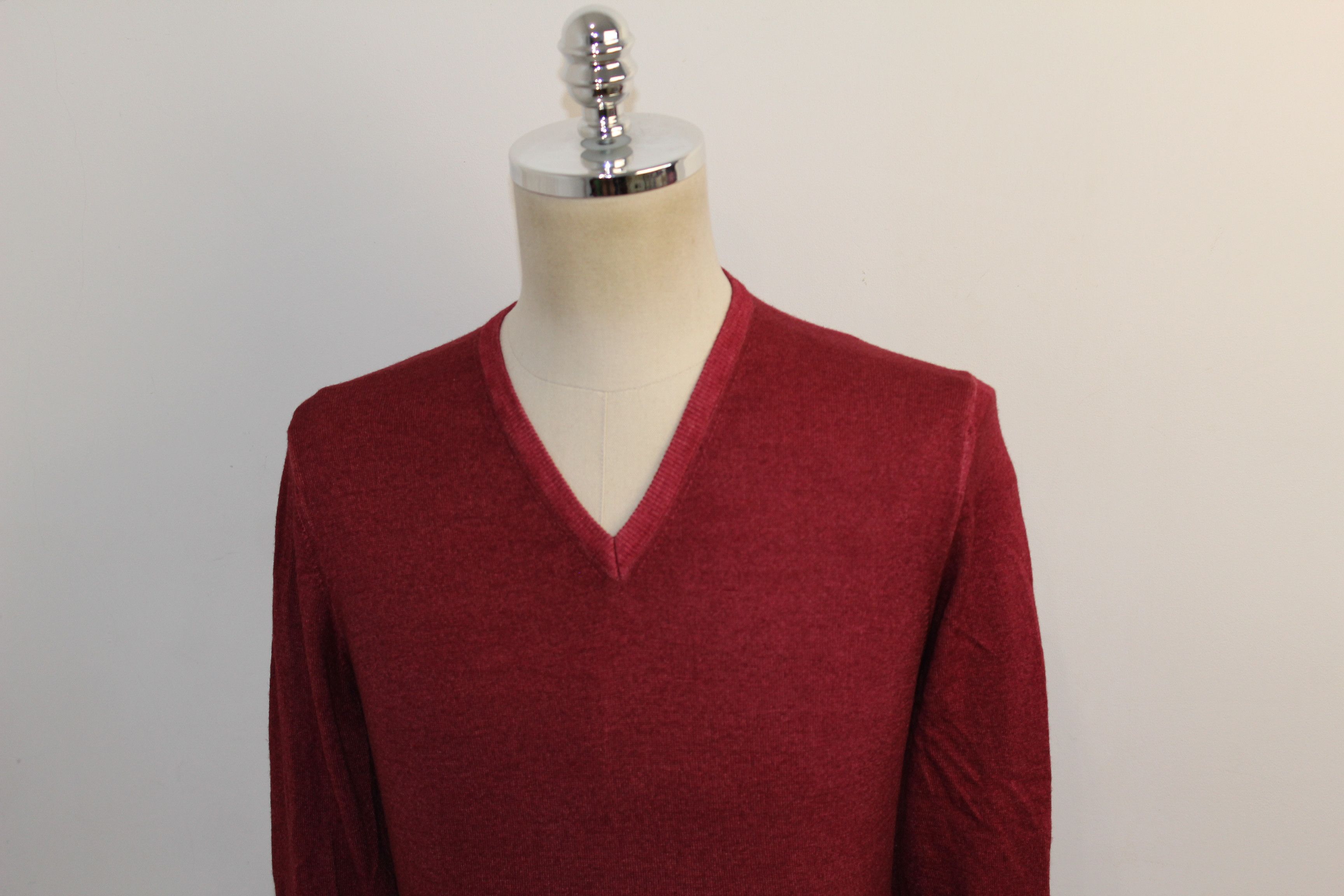 Gran Sasso GRAN SASSO V-Neck Wool Jumper Sweater Size US M / EU 48-50 / 2 - 4 Thumbnail