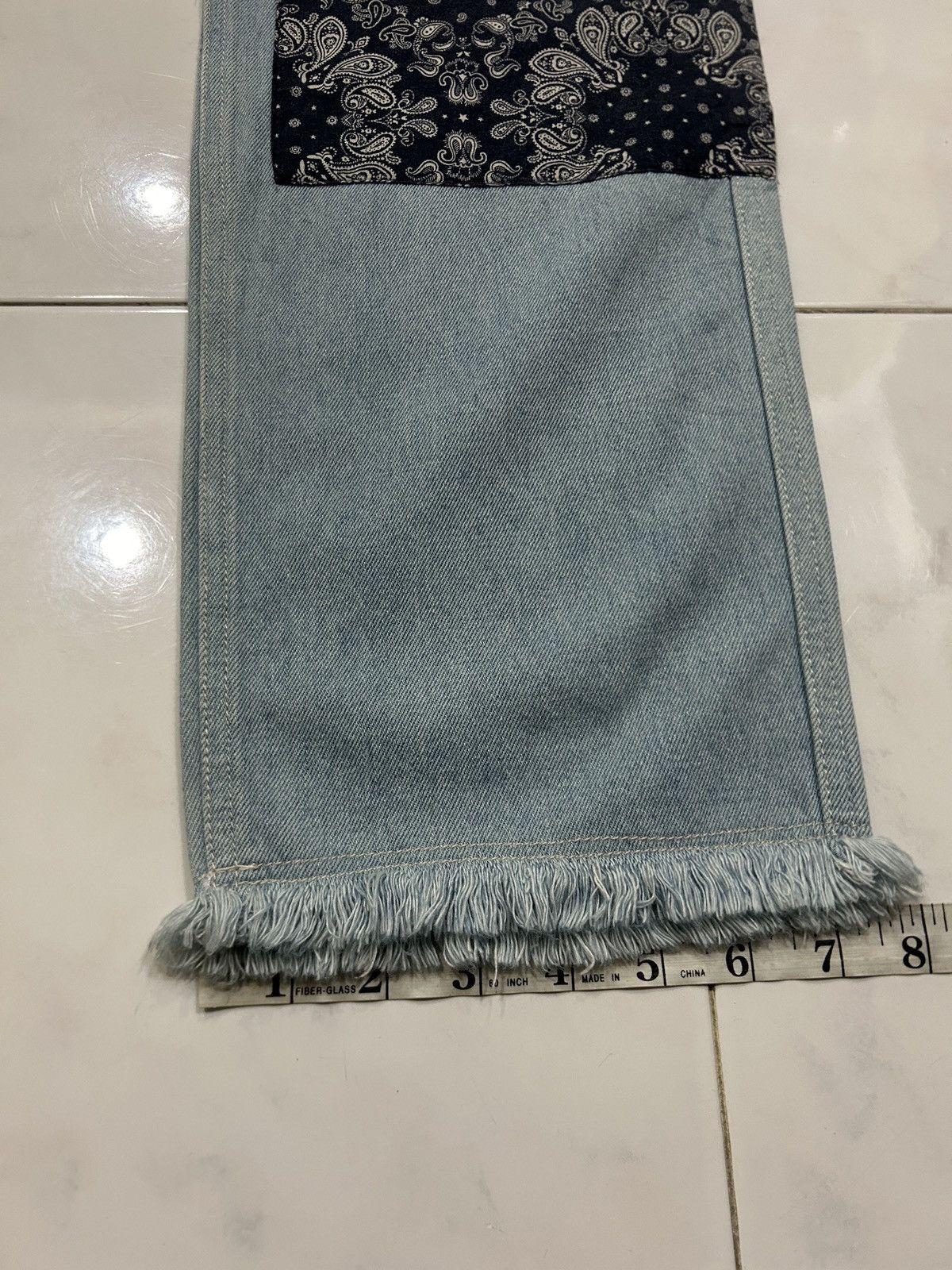 Japanese Brand Y2K Niko And Unstudied Patchwork Sashiko Bandana Jeans Size US 32 / EU 48 - 18 Thumbnail