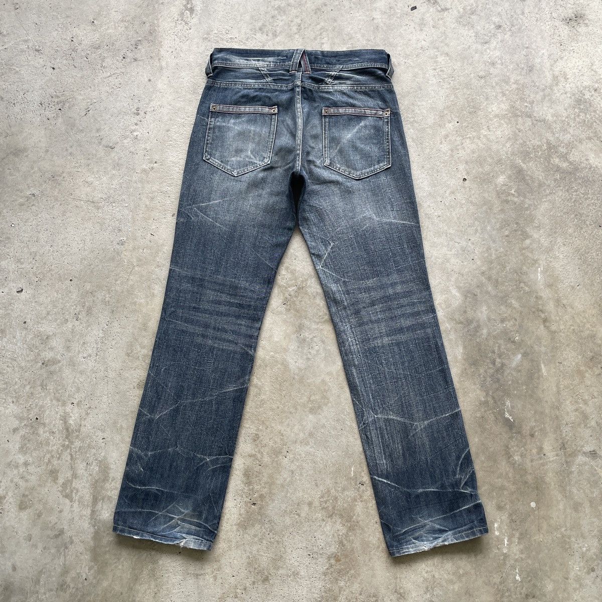 Japanese Brand W32💥 Vintage Japanese Distressed Jeans Faded Denim Pants Size US 32 / EU 48 - 10 Thumbnail
