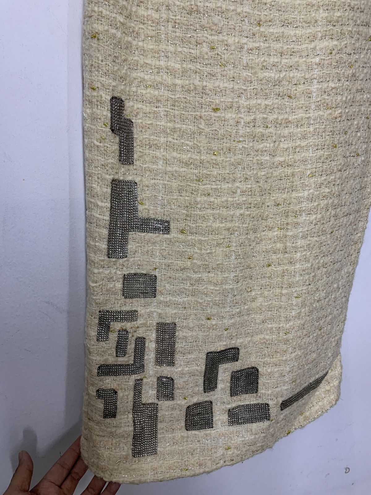 Versace Vintage Tweed Silk GENNY by Gianni Versace Maxi Dress Size XL / US 12-14 / IT 48-50 - 5 Thumbnail