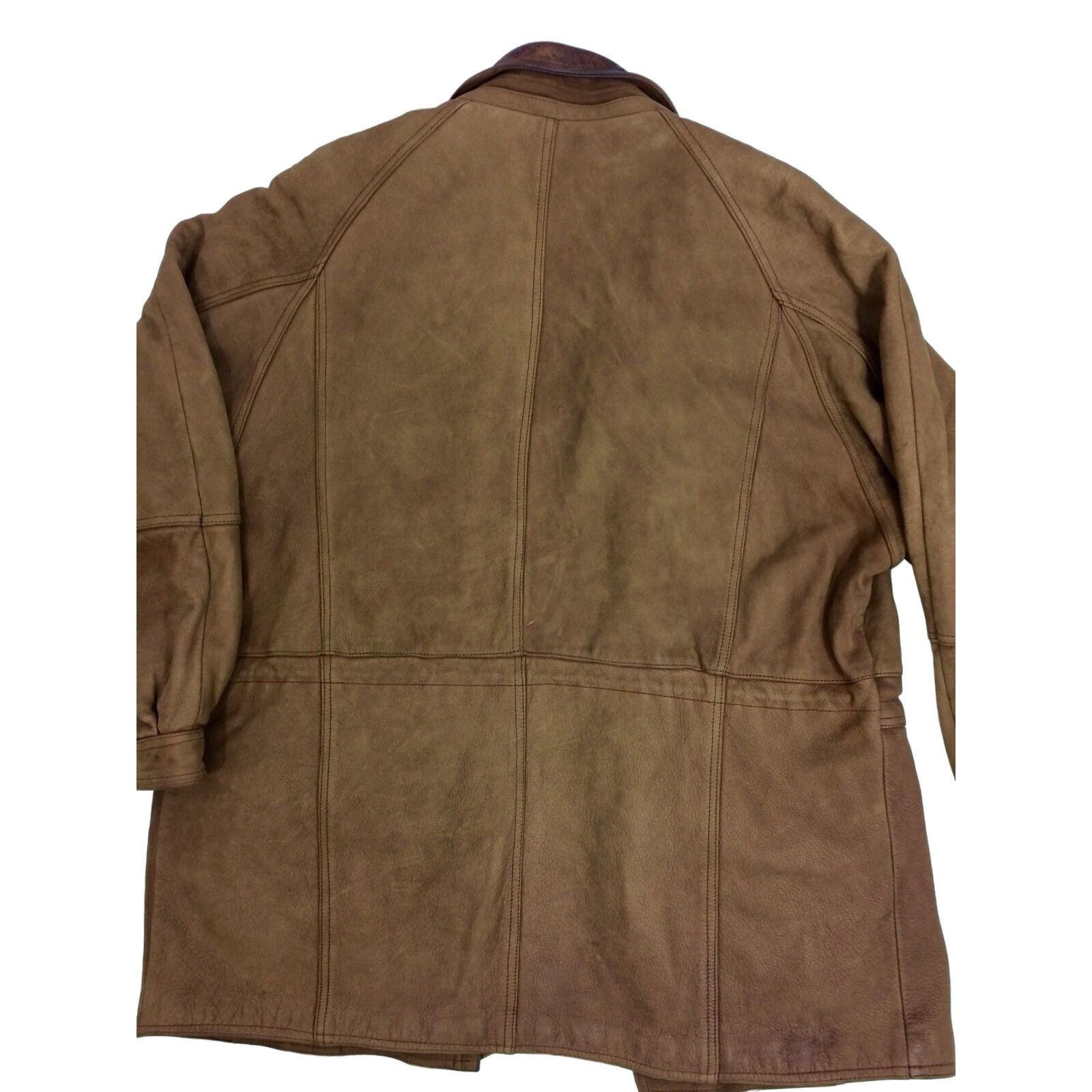 Wilsons Leather Vtg Wilsons Adventure Bound HEAVY Nubuck Leather Jacket Size US L / EU 52-54 / 3 - 2 Thumbnail