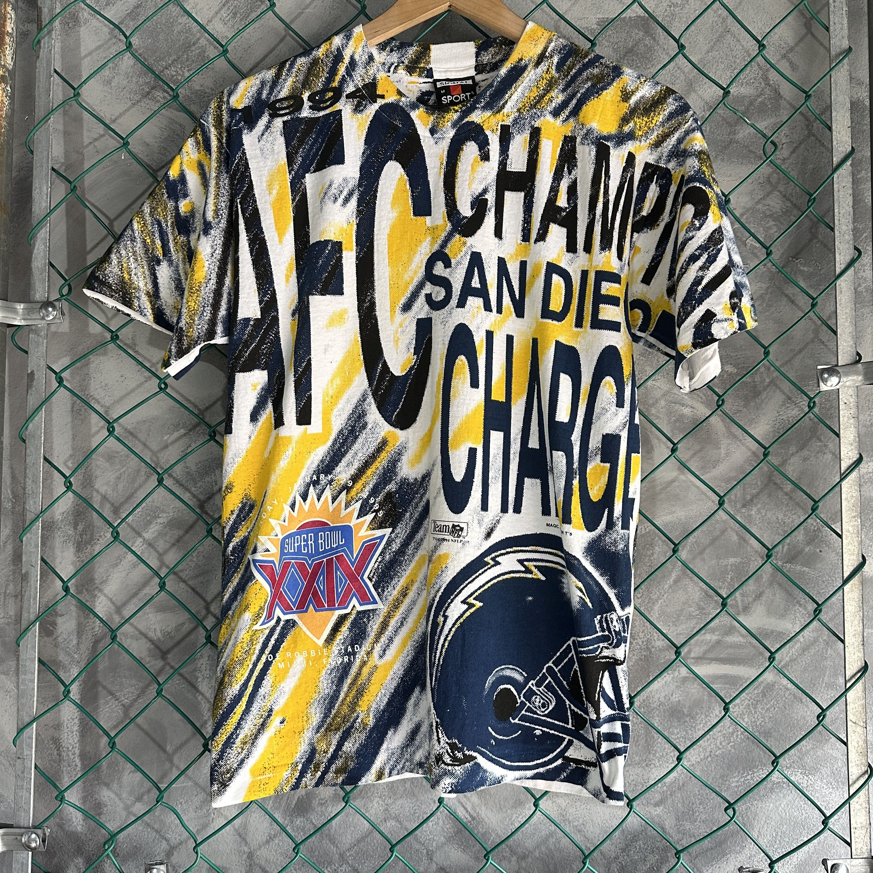 Other Vintage San Diego Chargers Magic Johnson AOP T-Shirt Mens M Size US M / EU 48-50 / 2 - 2 Thumbnail
