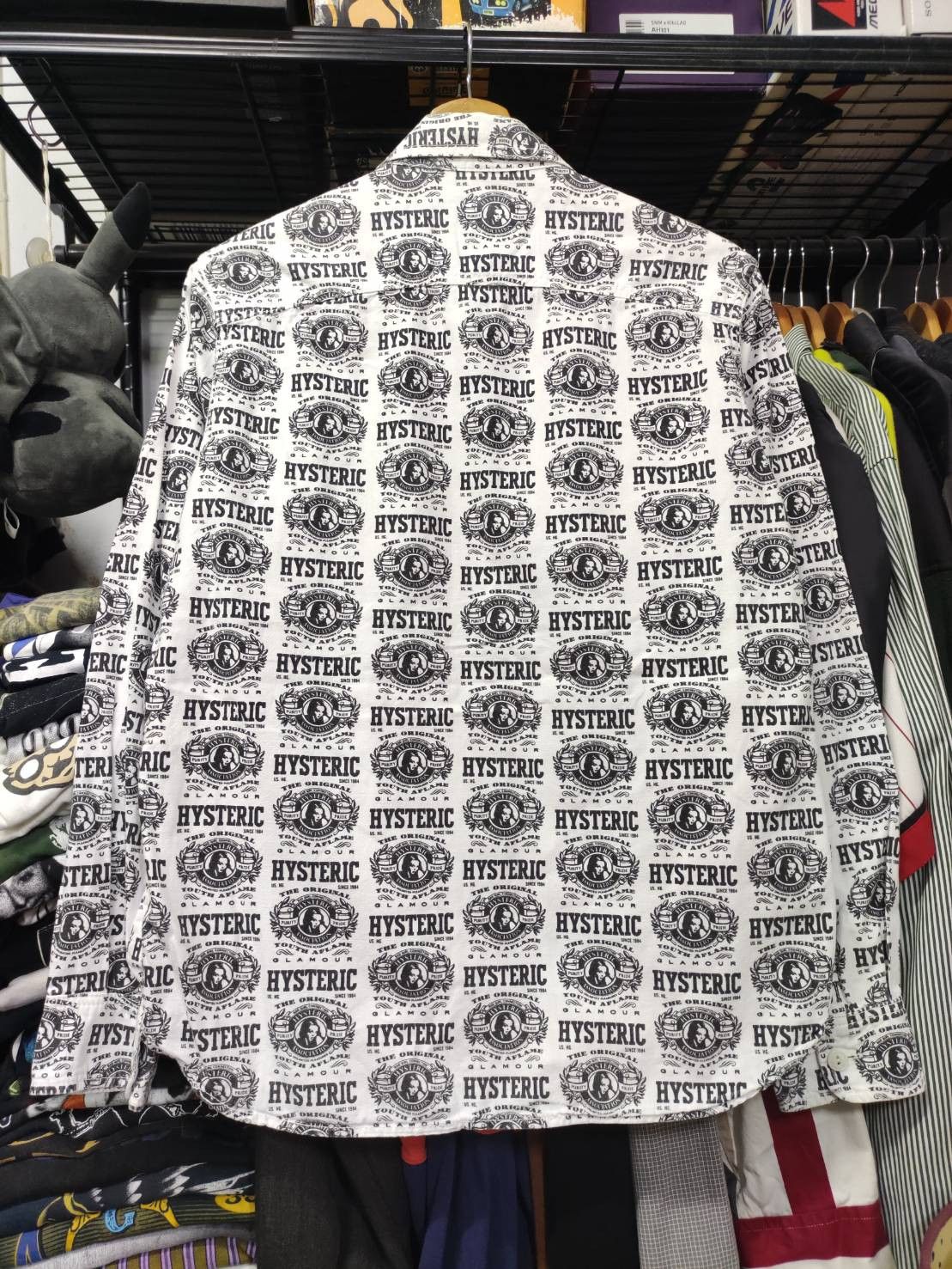 Hysteric Glamour Vtg 00's Hysteric Glamour Youth Aflame Logo Over Print Size US M / EU 48-50 / 2 - 12 Thumbnail