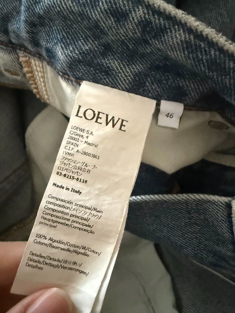 Loewe Loewe Ss25 embossed logo leather jeans and trousers Size 30" / US 8 / IT 44 - 3 Thumbnail