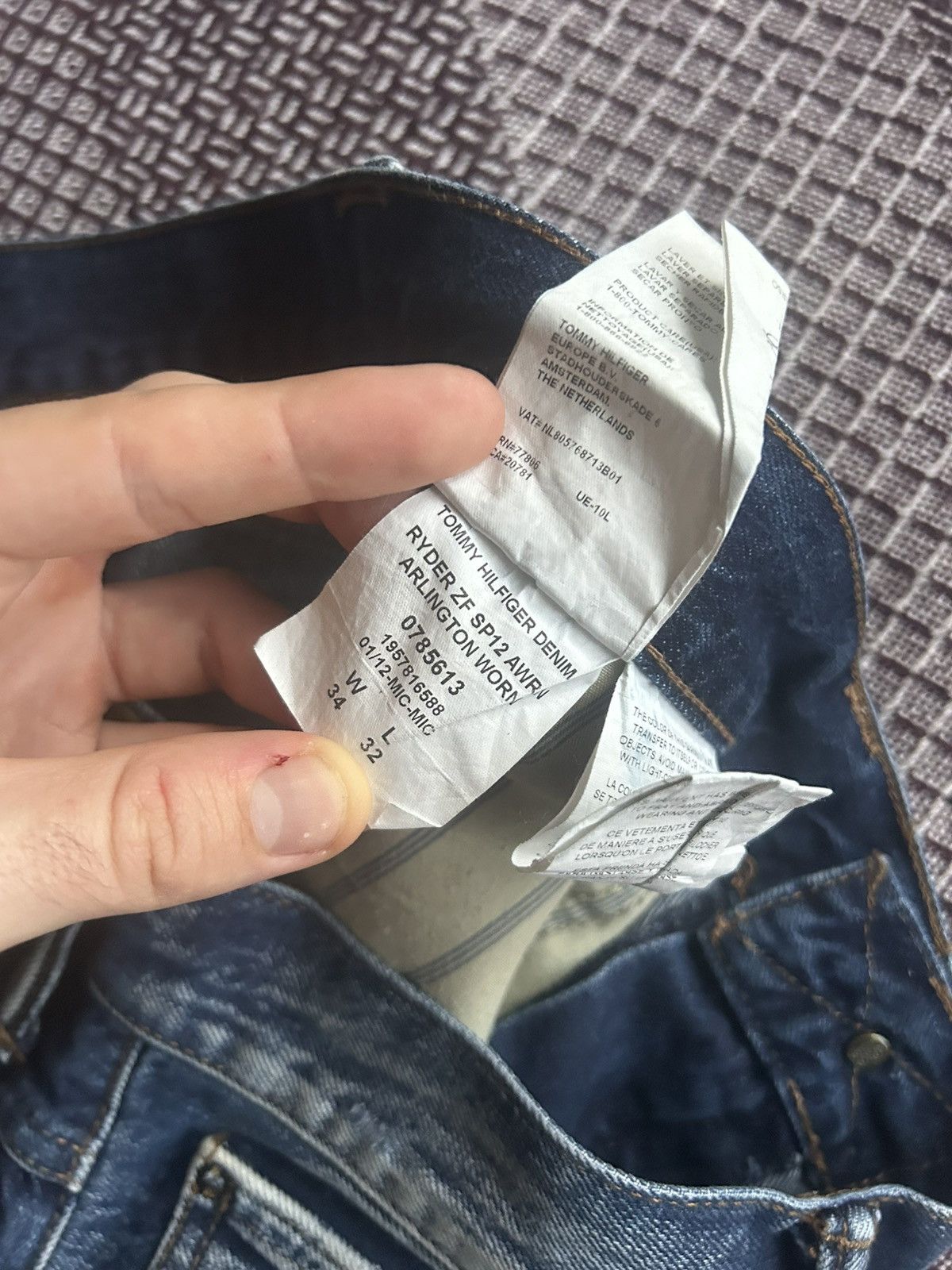 Tommy Hilfiger Tommy Hilfiger Denim Jeans Ryder Distressed Washed Y2K Sz 34 Size US 34 / EU 50 - 11 Thumbnail