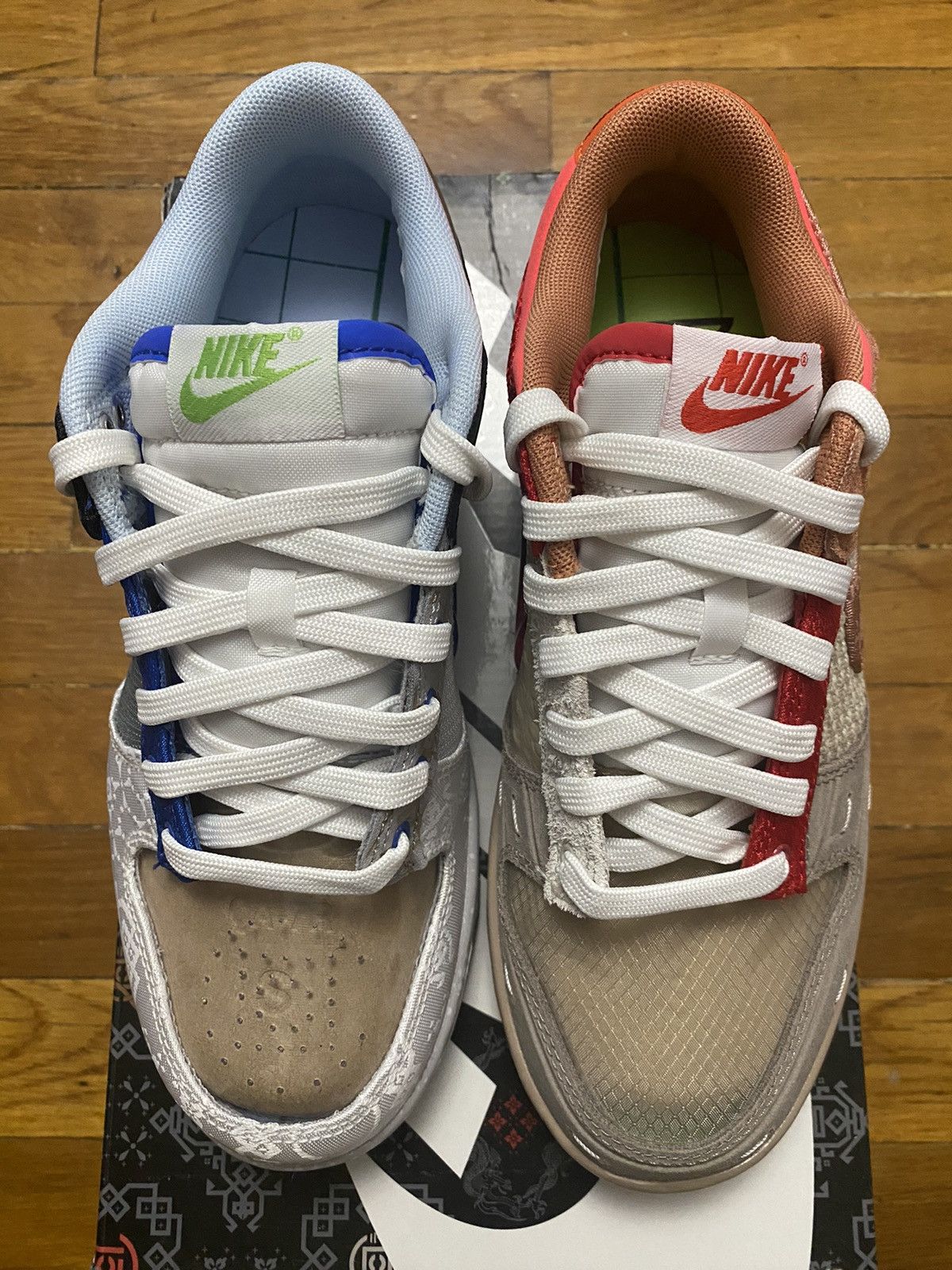 CLOT × Nike Size 6 - Nike Dunk Low SP What The CLOT with Card Men’s Size US 6 / EU 39 - 5 Thumbnail