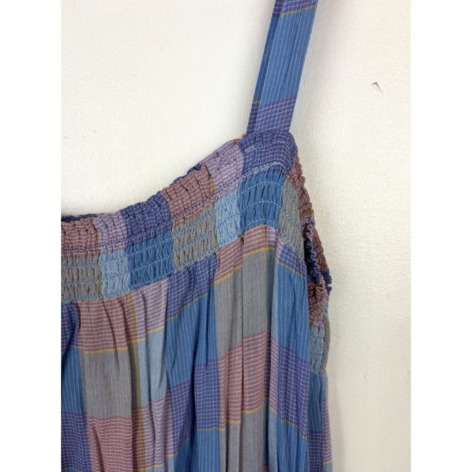Loft LOFT Midi Dress Womens XL Blue Stripe Tiered Sundress Romantic Prairie New Size XL / US 12-14 / IT 48-50 - 7 Thumbnail