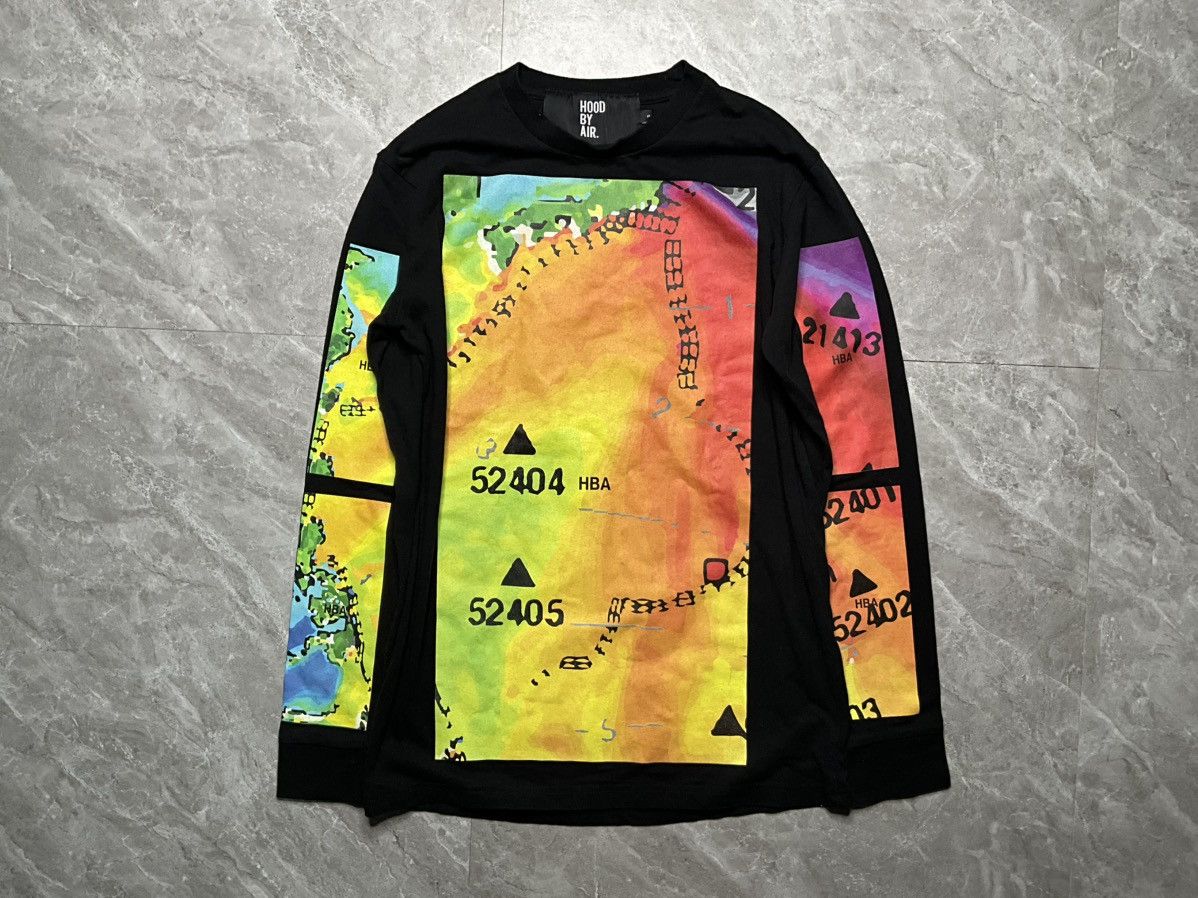Hood By Air Hood By Air Weather Map L/S shirt Size US S / EU 44-46 / 1 - 1 Thumbnail