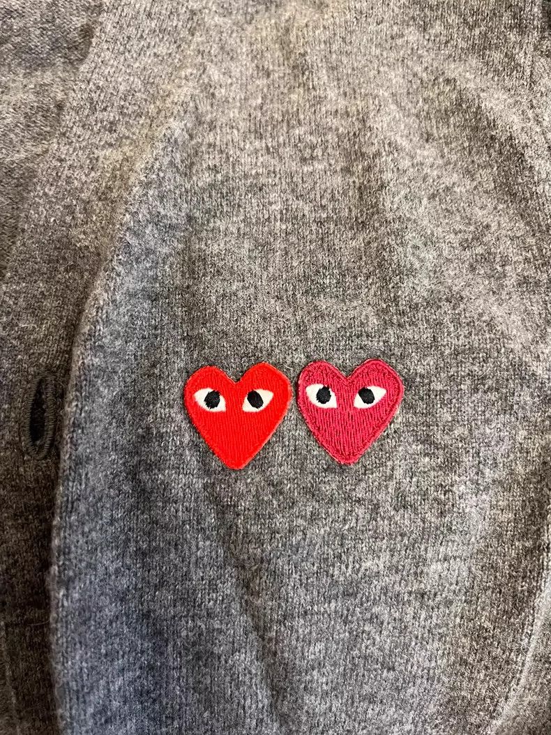 Comme des Garcons Comme Des Garcons Little Red Heart Cardigan; Classic Cardi Size M / US 6-8 / IT 42-44 - 2 Thumbnail