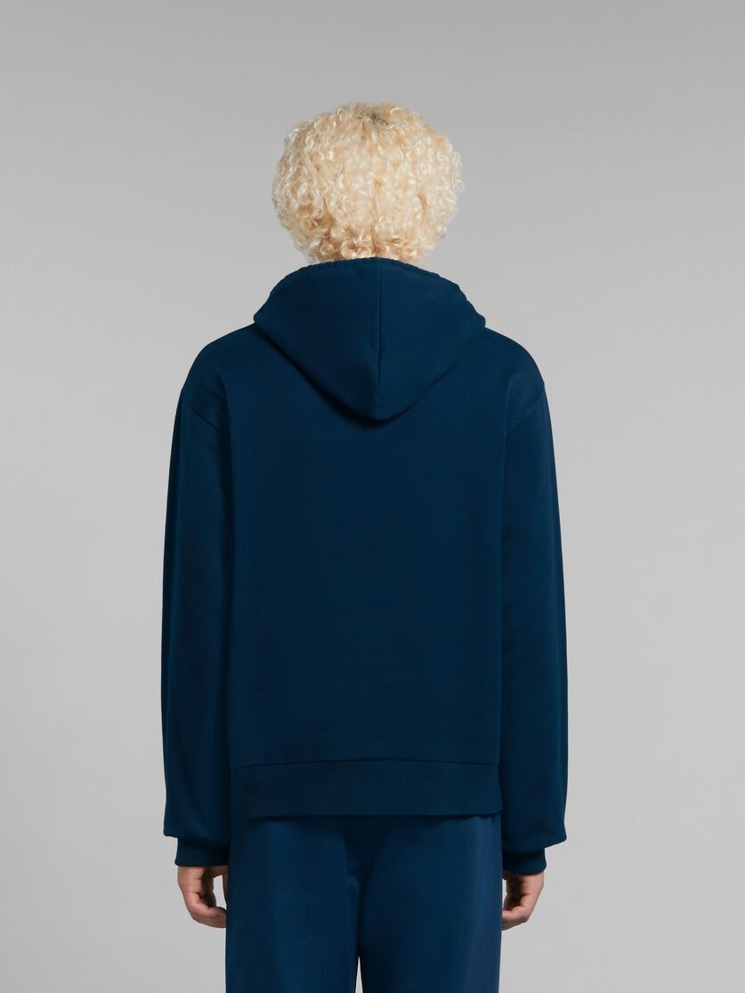 Marni o1w1db10125 Hoodie With Dragon Print in Blue Size US M / EU 48-50 / 2 - 2 Thumbnail