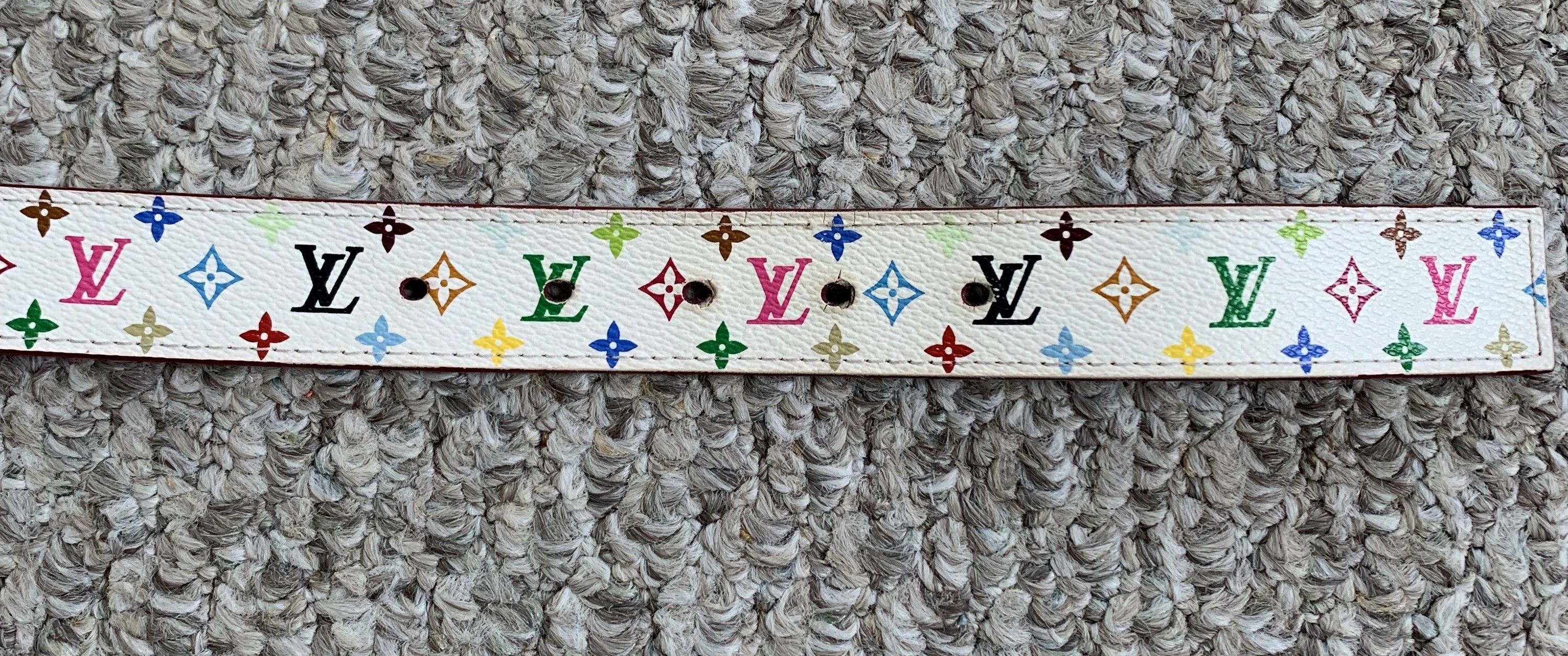 Louis Vuitton × Takashi Murakami S/S 2003 Louis Murakami Multicolor Monogram Belt Size 30 - 5 Thumbnail