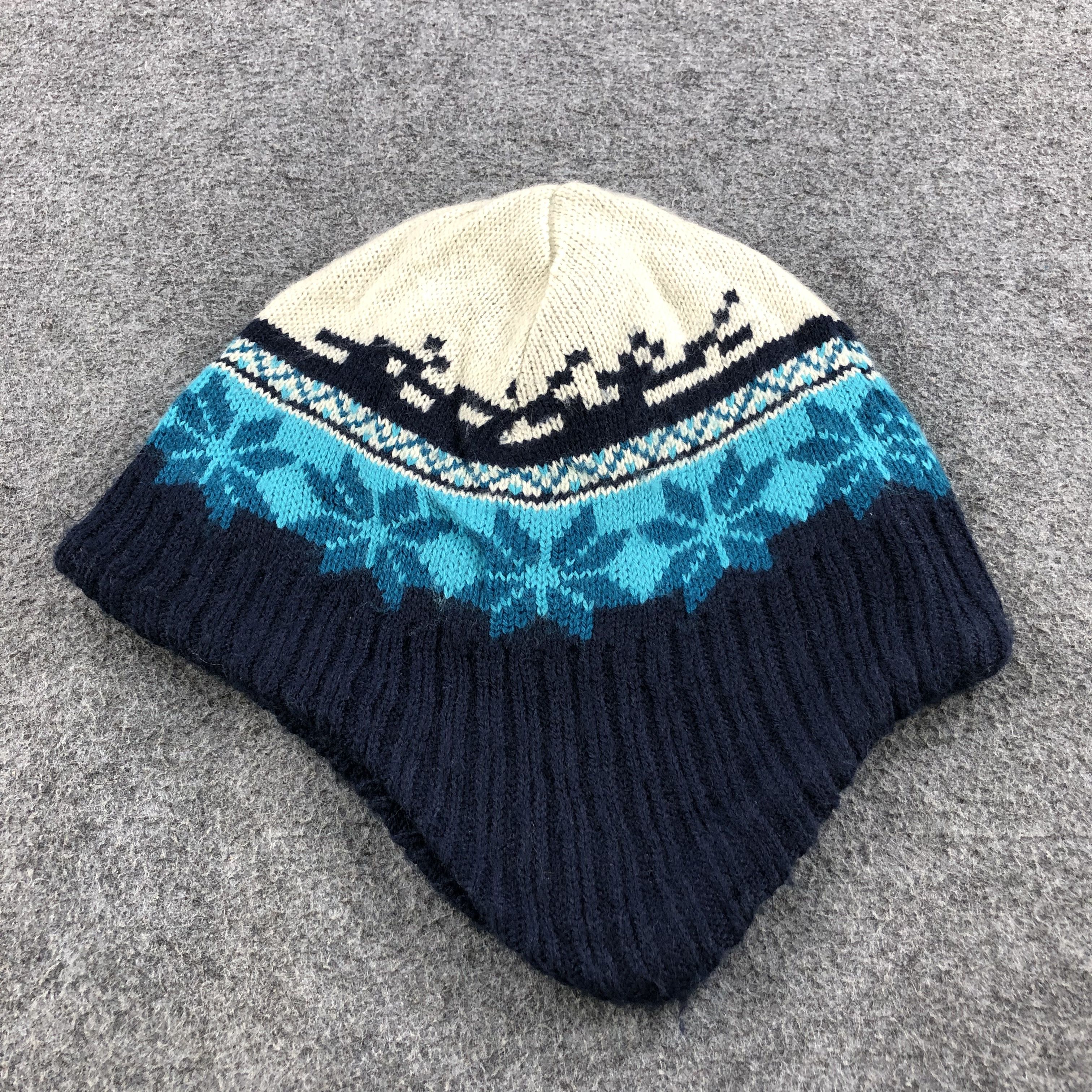 H&M H&M Fair Isle Earflap Beanie Snowcap Snow Hat B284 Size ONE SIZE - 3 Thumbnail