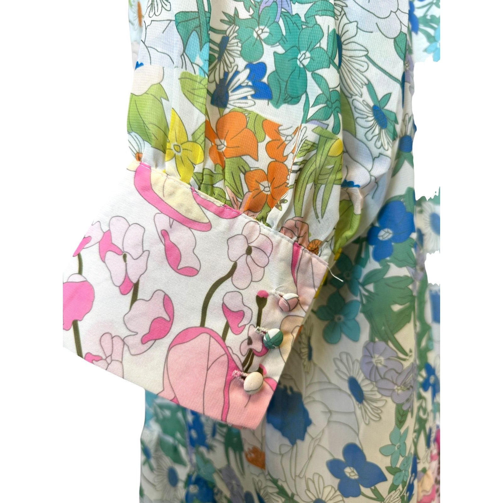 Other BOHO Floral Dress Arthur Jane Claire Large Retro Hippie Size L / US 10 / IT 46 - 5 Thumbnail