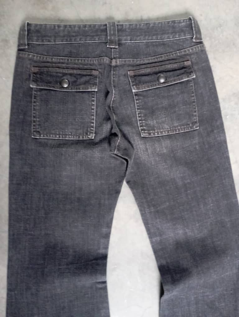 Tornado Mart Flare Jeans Made In Japan Black Bush Pant Intellection Jeans Size US 26 / EU 42 - 5 Thumbnail