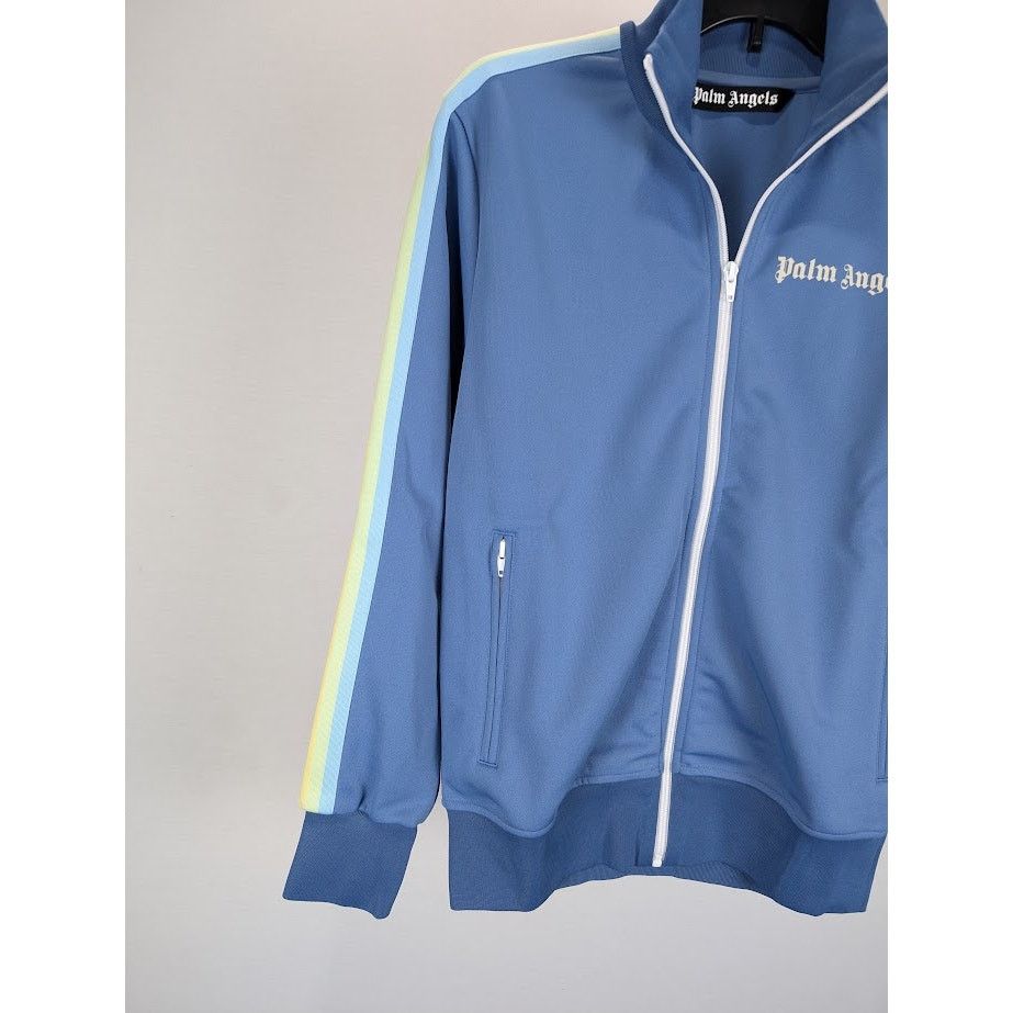 Palm Angels o1rshd1 Rainbow Classic Track Jacket in Blue White Size US M / EU 48-50 / 2 - 8 Thumbnail