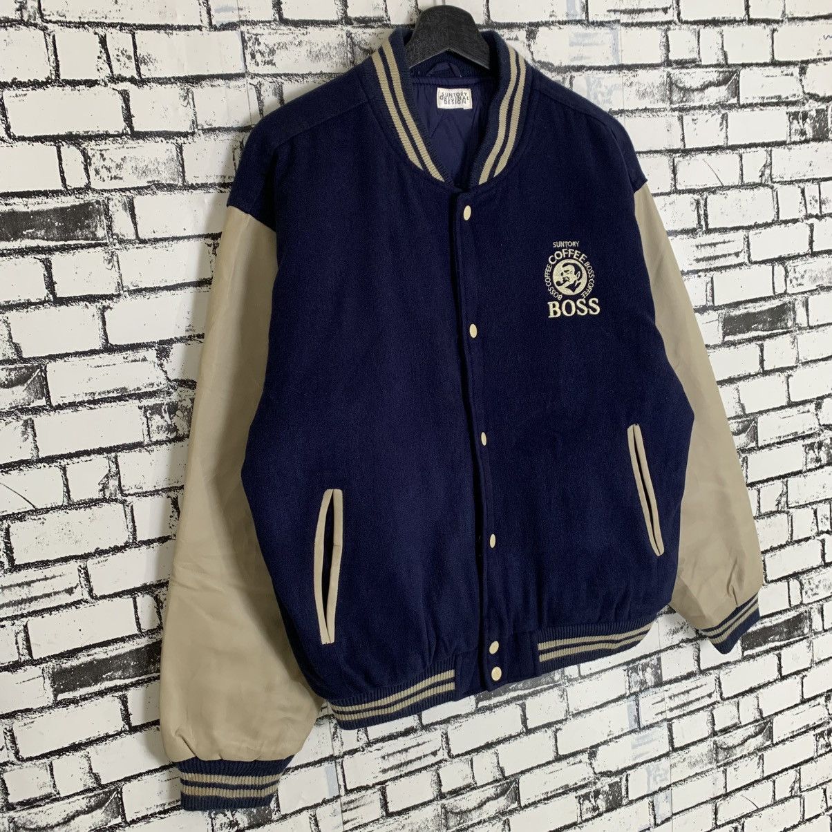 Vintage Vintage Suntory Coffee Boss Varsity Jacket Size US L / EU 52-54 / 3 - 3 Thumbnail