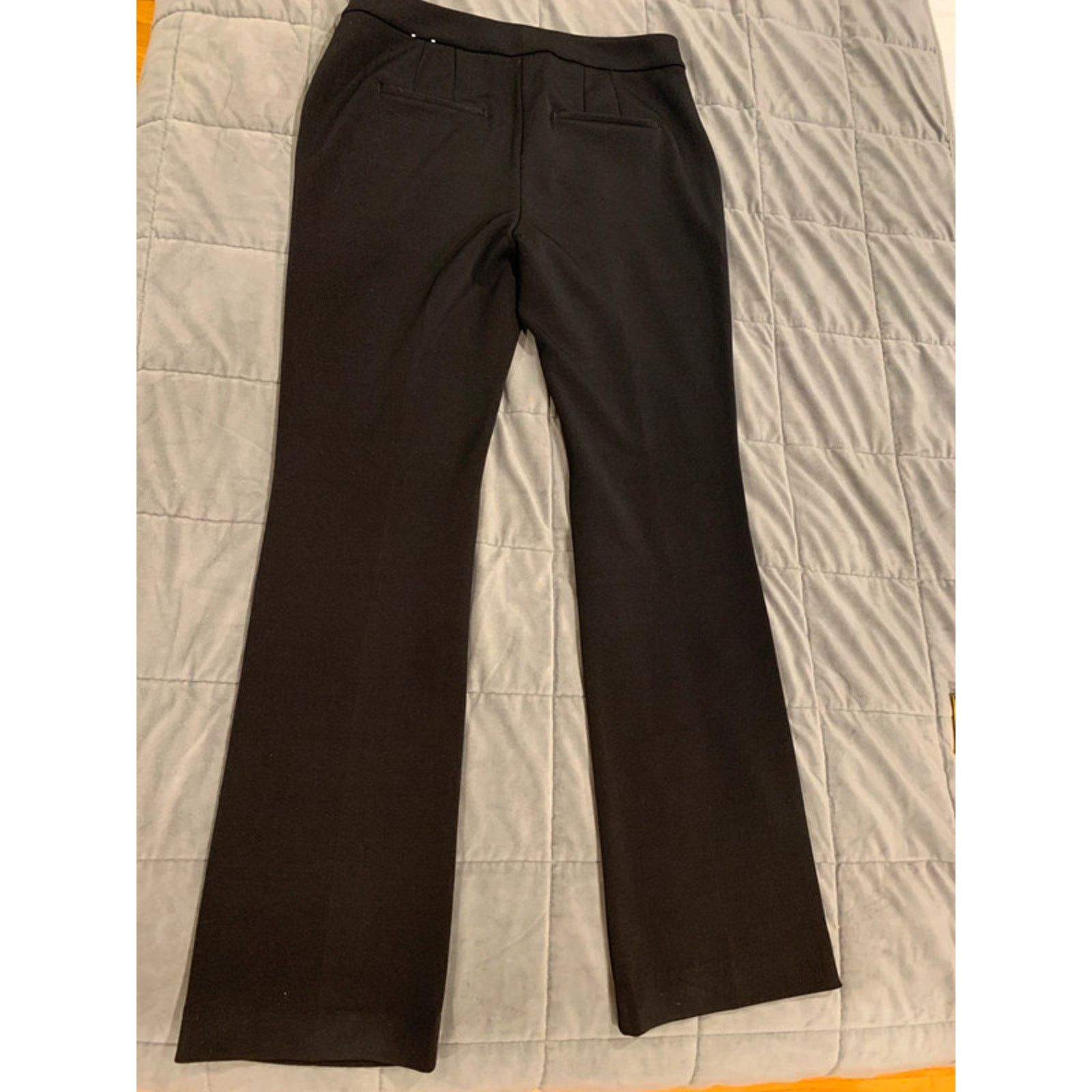 White House Black Market WHITE HOUSE BLACK MARKET The Slim Straight Black Pants 8 Size 30" / US 8 / IT 44 - 8 Thumbnail
