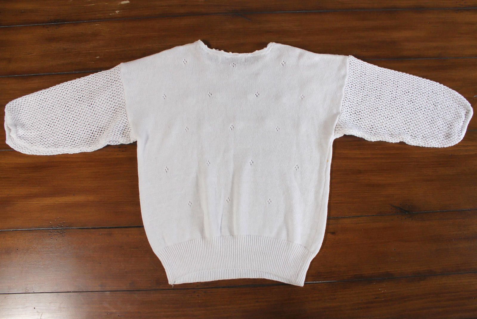 Designer 80s Dream Raglan Embroidered Knit Sweater Size M / US 6-8 / IT 42-44 - 2 Thumbnail