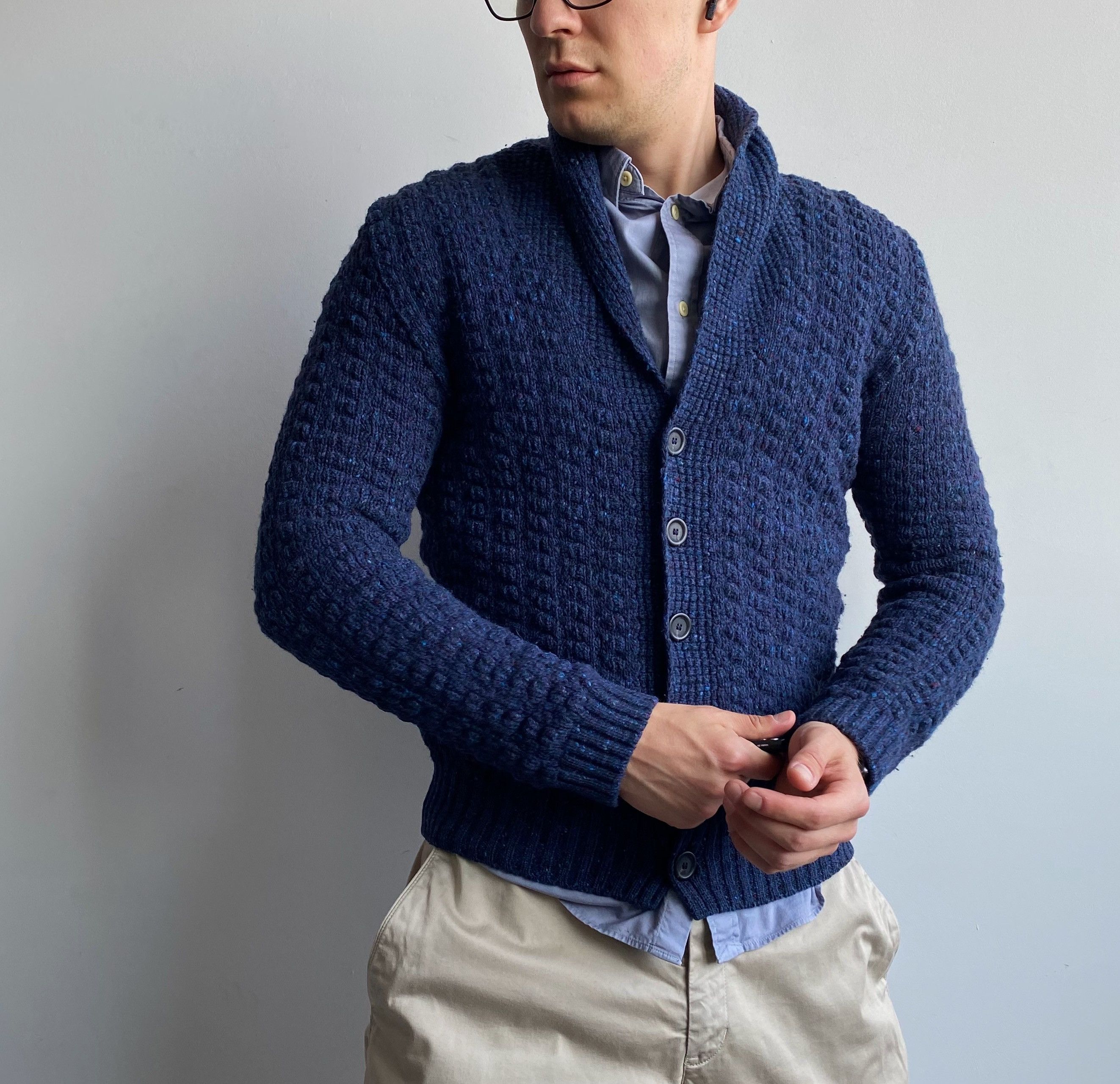 Inis Meain Inis Meain Cable-Knit Merino Wool Cardigan Size US S / EU 44-46 / 1 - 1 Thumbnail
