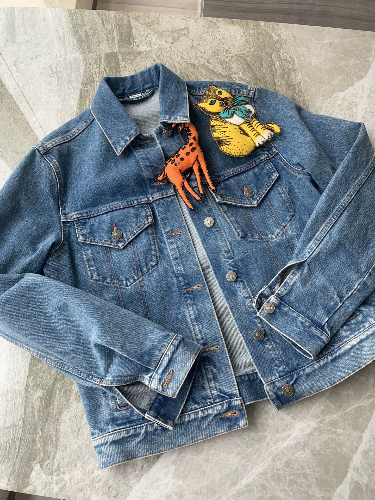 Gucci gucci animal denim jacket size 38 Size US M / EU 48-50 / 2 - 1 Thumbnail