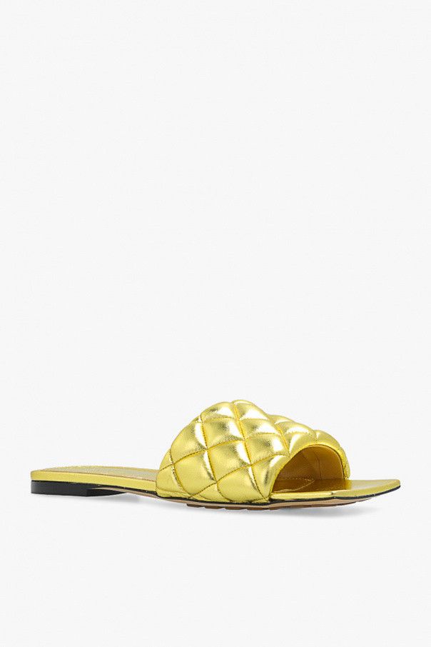 Bottega Veneta o1n1vont1124 Padded Metallic Flats in Gold Size US 6.5 / IT 36.5 - 4 Thumbnail