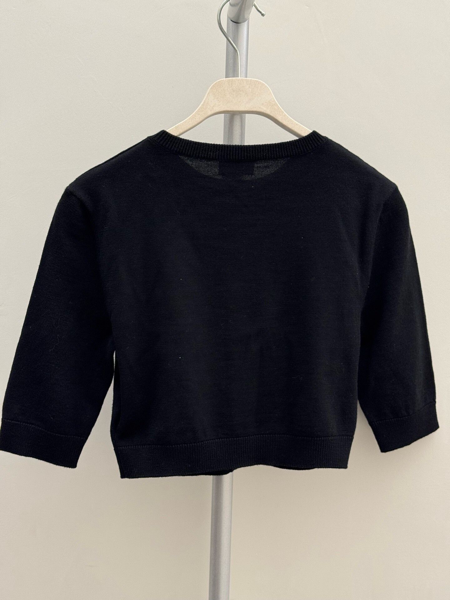 Saint Laurent Paris Saint Laurent Black Buttoned Short Cardigan. Size S / US 4 / IT 40 - 2 Thumbnail
