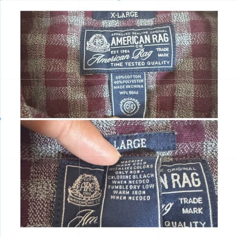 American Rag American Rag Plaid Pearl Snap Button Down Flannel Shirt XL Size US XL / EU 56 / 4 - 7 Thumbnail