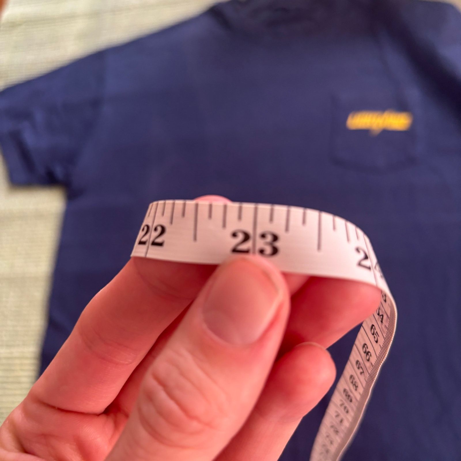 Vintage Faded 90s Cotton Blue "Lightning" Branded Pocket Tee Shirt Size US XL / EU 56 / 4 - 7 Thumbnail