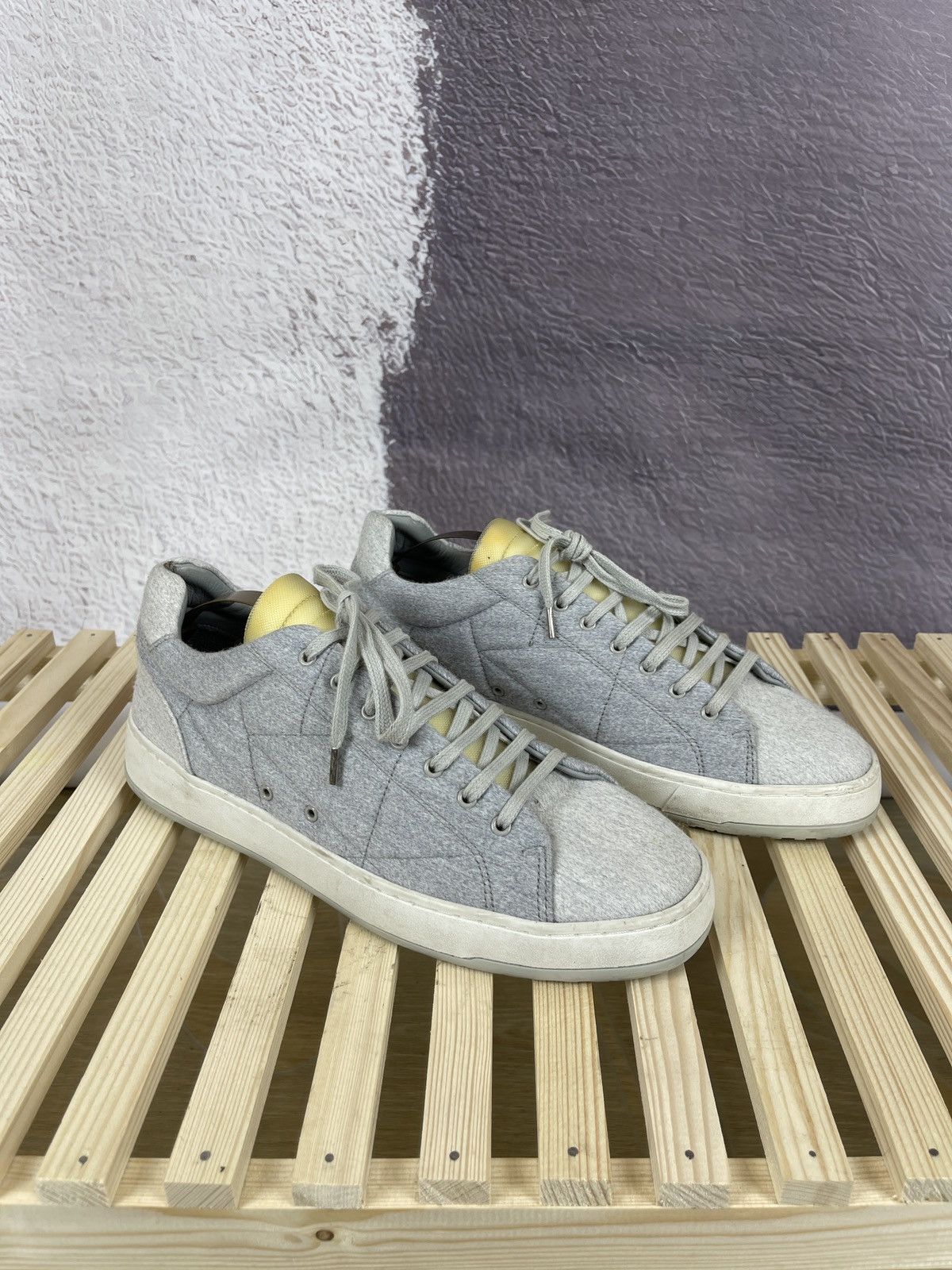 Etq ETQ. Handmade in Portugal low-top sneakers in grey Size US 10 / EU 43 - 1 Thumbnail