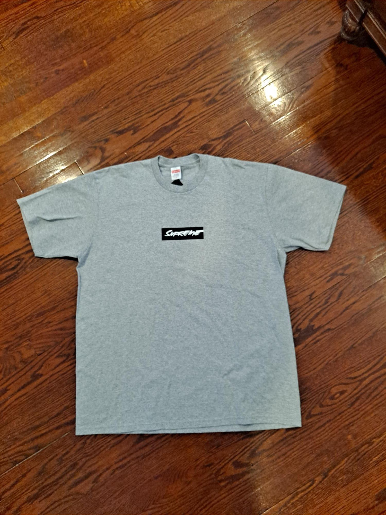 Supreme Futura Box Logo Tee Heather Grey XL