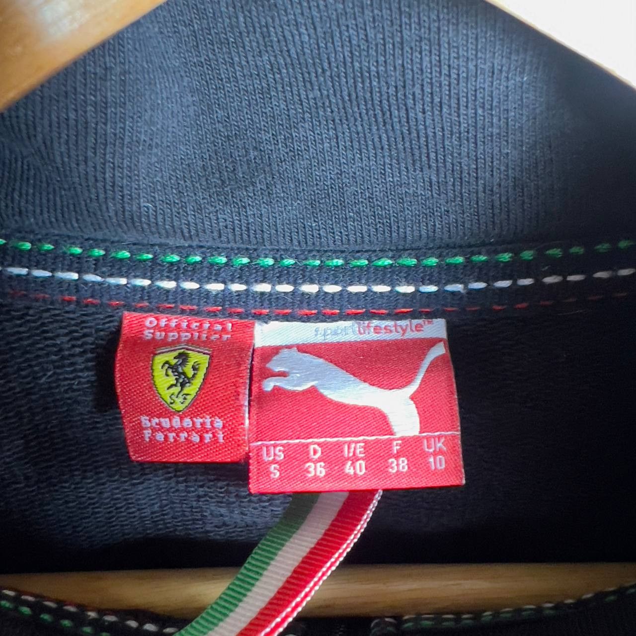 Puma Puma Ferrari Zip Sweatshirt Men's Size S Black Long Sleeve` Size US S / EU 44-46 / 1 - 4 Thumbnail