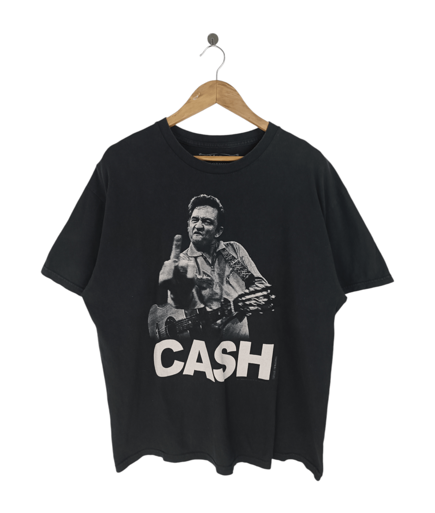 Vintage VINTAGE JOHNNY CASH CLASSIC MIDDLE FINGER TEE dylan neil ant Size US XL / EU 56 / 4 - 1 Thumbnail