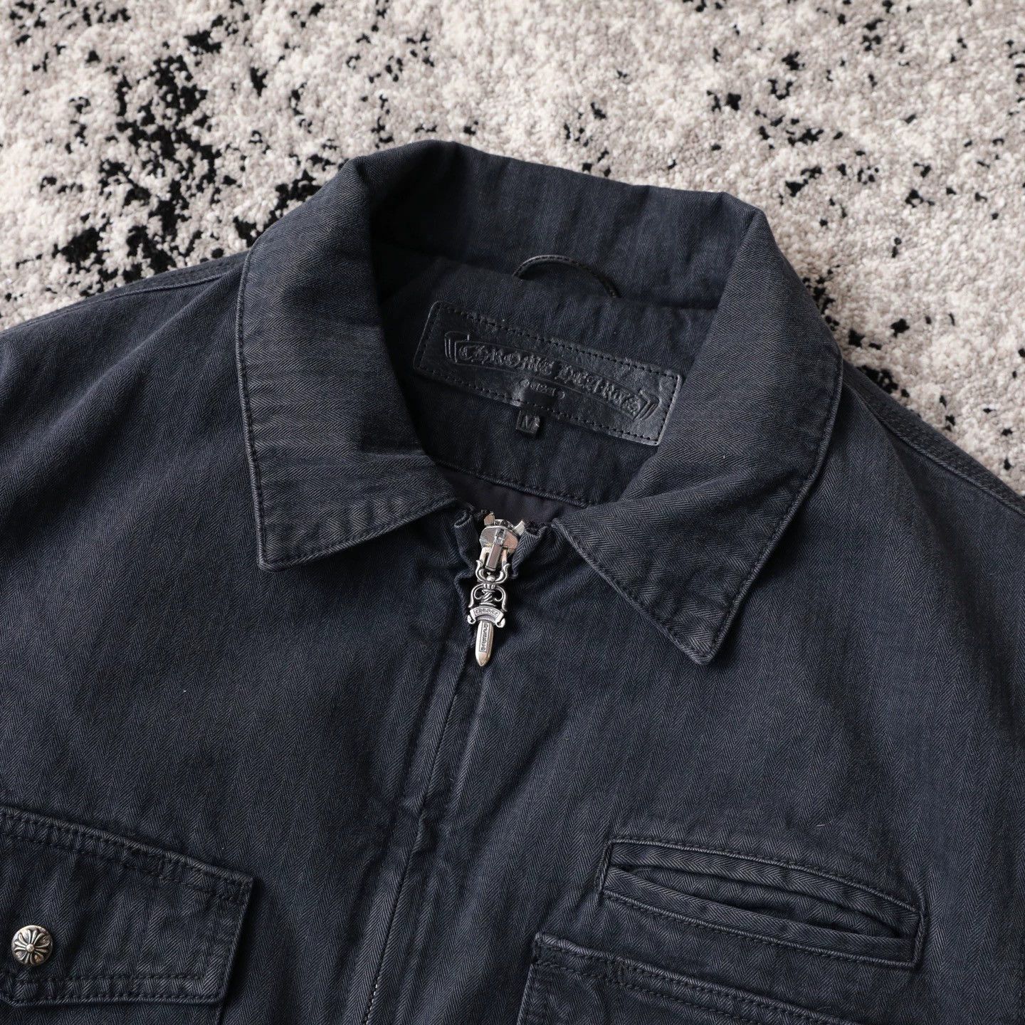 Chrome Hearts chrome hearts black herringbone jacket Size US M / EU 48-50 / 2 - 9 Thumbnail